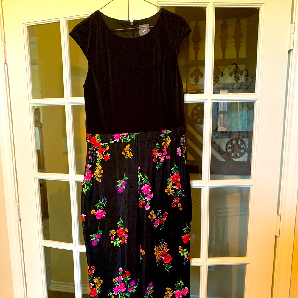 floral print flare leg jumpsuit